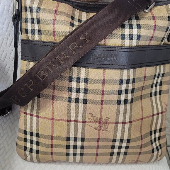 RARE*BURBERRY* NOVA CHECK*UNISEX*LARGE CROSSBODY WITH ADJUSTABLE STRAP - Picture 12 of 16
